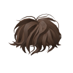 Brown Messy Wavy Hair