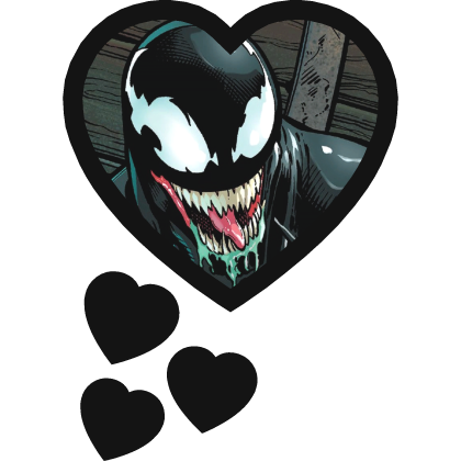 Venom Thinking Hearts Marvel