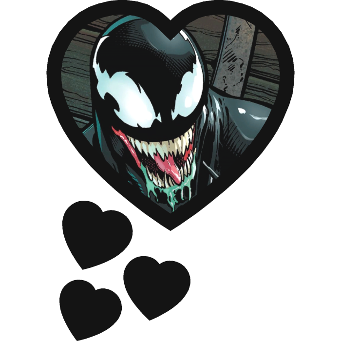 Venom Thinking Hearts Marvel