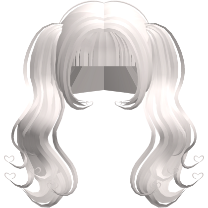 ʚiɞ ．adorb heart dolly pigtails in light blonde ♡  Roblox item