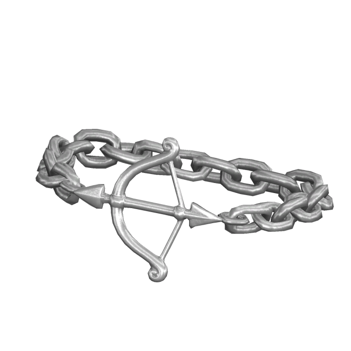 Silver Bow Arm Bracelet (R)