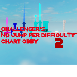 Challenger's No Jump Per Difficulty Chart Obby 2
