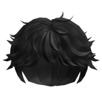 black messy boy hair