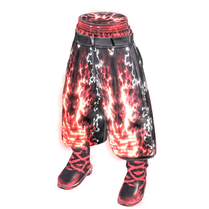 [EMISSIVE] Y2K Red Hellfire Baggy Pants
