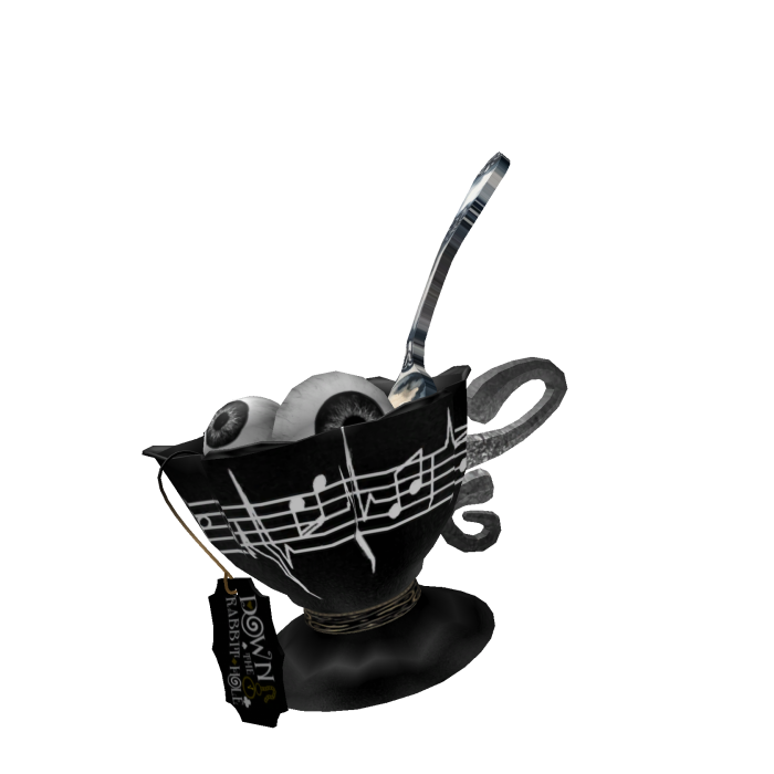 gothic vkei black tea cup set 