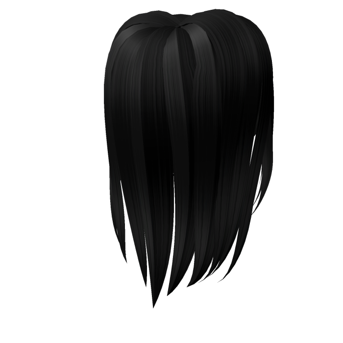 black Y2K Swirly Playfull cute hair