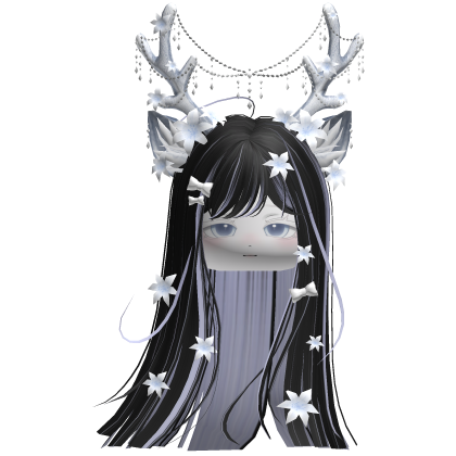 Ethereal Christmas Fairy Fawn Hair w/ Antlers
