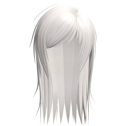 cute messy side part scene hair in blonde Roblox item