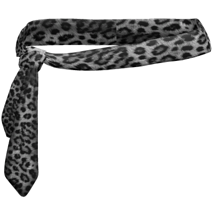 [3.0] Y2K Grey Leopard Tie Belt thumbnail