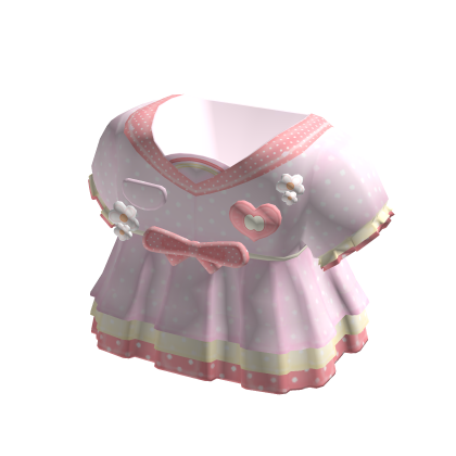 cute kawaii pastel pink apple dress