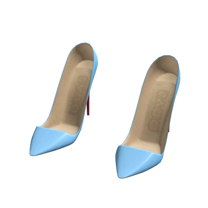 ☆ Blue Pointy Runway Model Heels | Roblox Item - Rolimon's