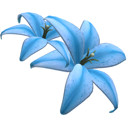 Summer Coral Blue Lily Hair Roblox item