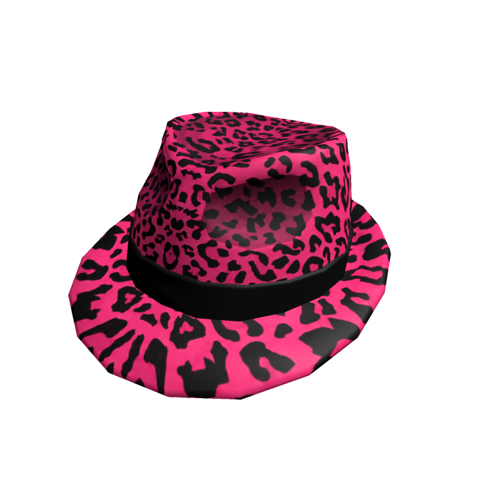 Pink Leopard Fedora