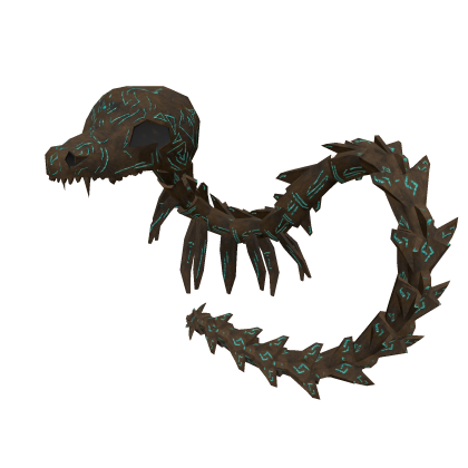 Mythical dragon skeleton companion