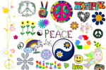 Hippie peace circle