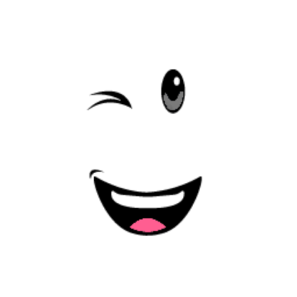 grey wistful wink Roblox decal