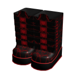 Red Lightning High Thigh Boots