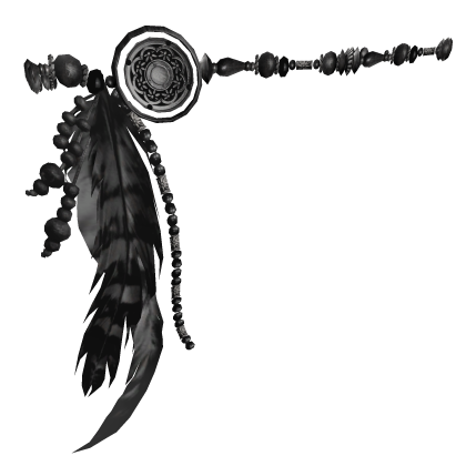 Gaian🏺Esoteric Feather Black Waist Feathers