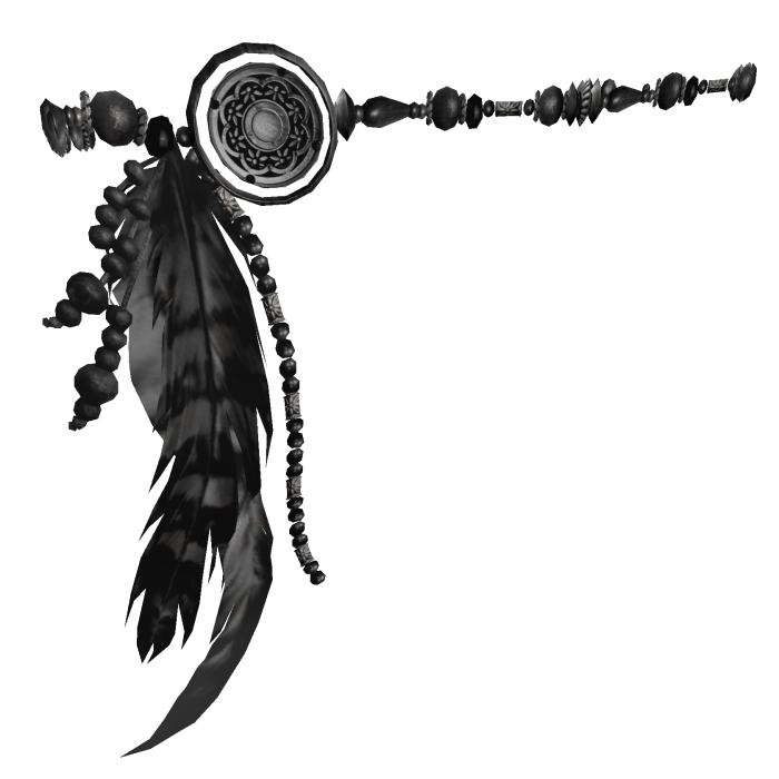 Gaian🏺Esoteric Feather Black Waist Feathers