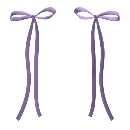 Cute Coquette Soft Purple Hair Ribbon Bow