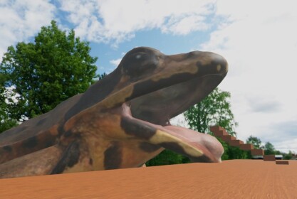 Seja comido por um sapo (versão Obby)