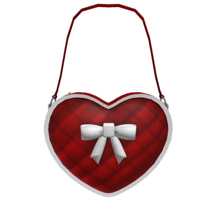 Red Heart Purse w/ White Bow
