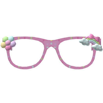 ♡ clover cutie rainbow tweencore flower glasses 
