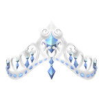 Blue Elegant Crown of Royalty