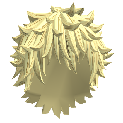 yellow fluffy emo hair