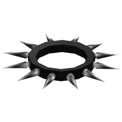 Black Emo Y2K Spike Collar | Roblox Item - Rolimon's