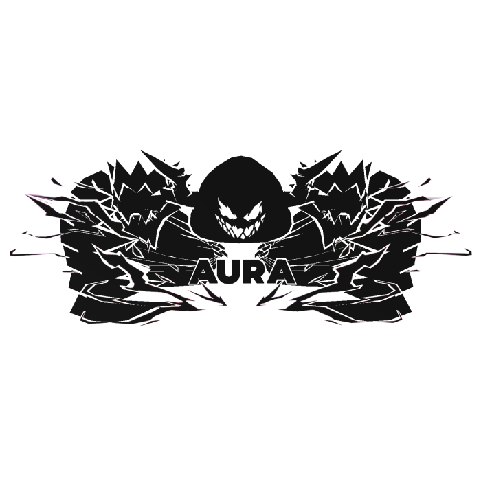 Cartoony White Hood Aura Dragon Wings Combo