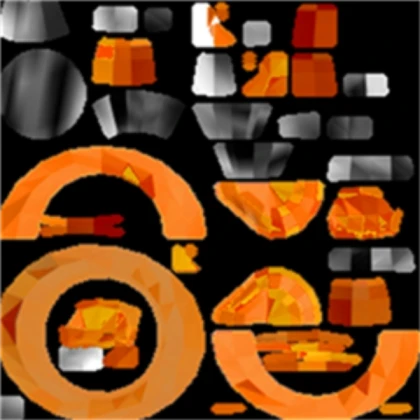 Orange Sparkle Time Fedora Texture