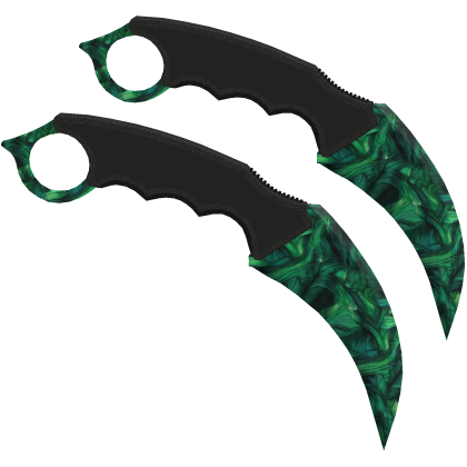 Dual Karambits: Canvas Jade thumbnail