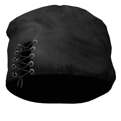 Vkei Moe Black Beanie Tied Up Roblox item