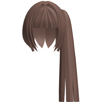 ୨ৎ Cute Brown 3D Long Fluffy Doll Pigtail Roblox item
