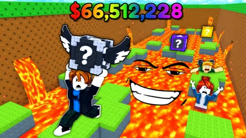 [UPD] Steal Lucky Blocks from LAVA!