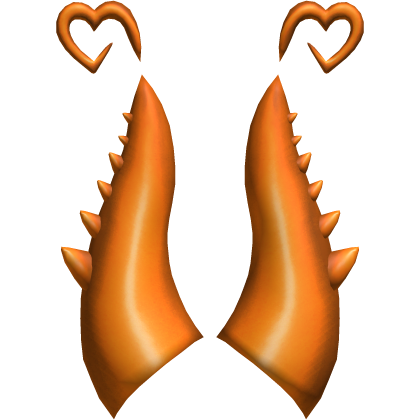 Fire Orange Candle of Pwnage Horns Add-On Roblox item