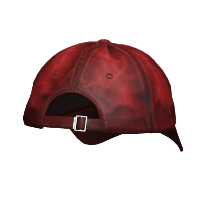 Red Backwards Cap Thrifted Washed Grunge Y2K Hat | Roblox Item