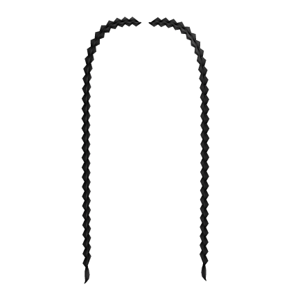 Front Braid Strands Extensions [Black] Roblox item
