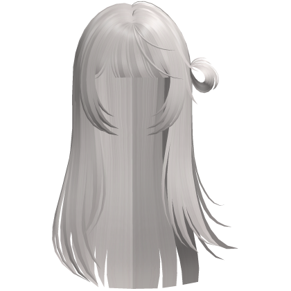 cute wispy windy shoujo bun hair in ash blonde