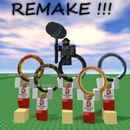 Olympics2008 swimming and 100m dash [Remake]