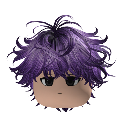 Y2K Lavender Messy Hair Emo Roblox item