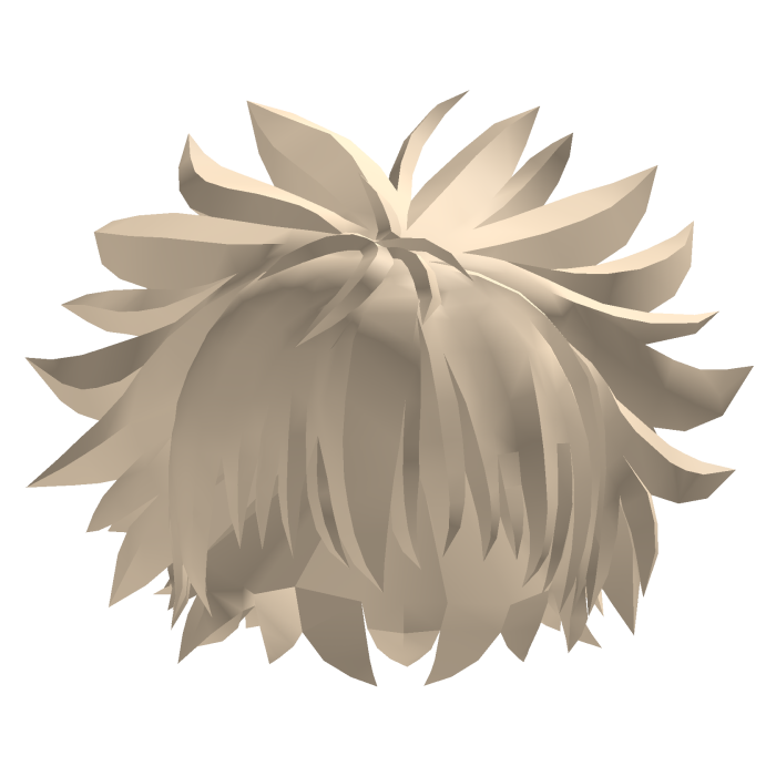 Blonde Fluffy Messy Hair