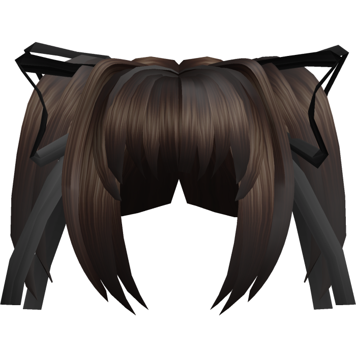 ˚꒰ moe 2000s anime brown pigtails with ribbons┊✚