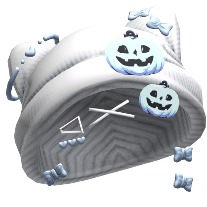 Blue Pumpkin Cute Kitty Beanie w/ Hairclips 
