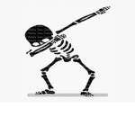 Dabbing team but skeletons