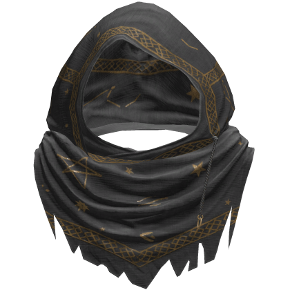Gray Sorcerer Distressed Rune Hood