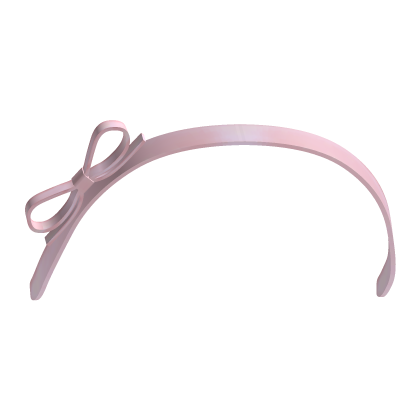 ♡ coquette cute pink bow soft doll headband ♡ Roblox item