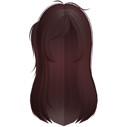 Dark Cherry Long Scene Doll Hair W/ Cowlick Roblox item