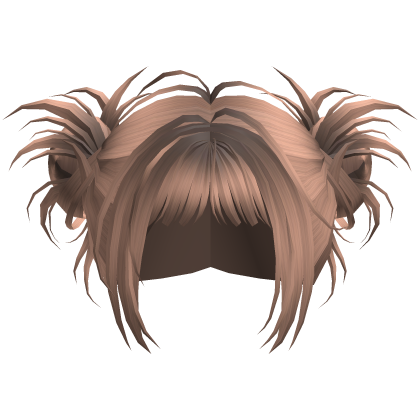 Mocha Brown Cute Y2k Spikey Buns
